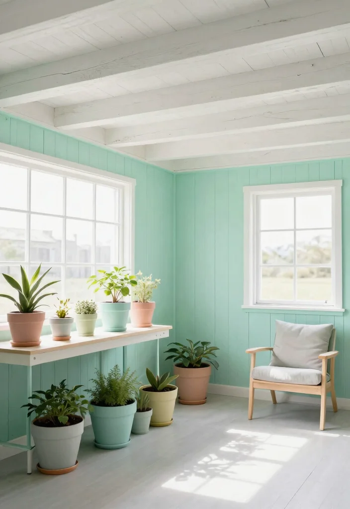 12 Fake Ceiling Beam Ideas That Add Height Without Structural Work - 2. Light and Airy with Whitewashed Beams 1