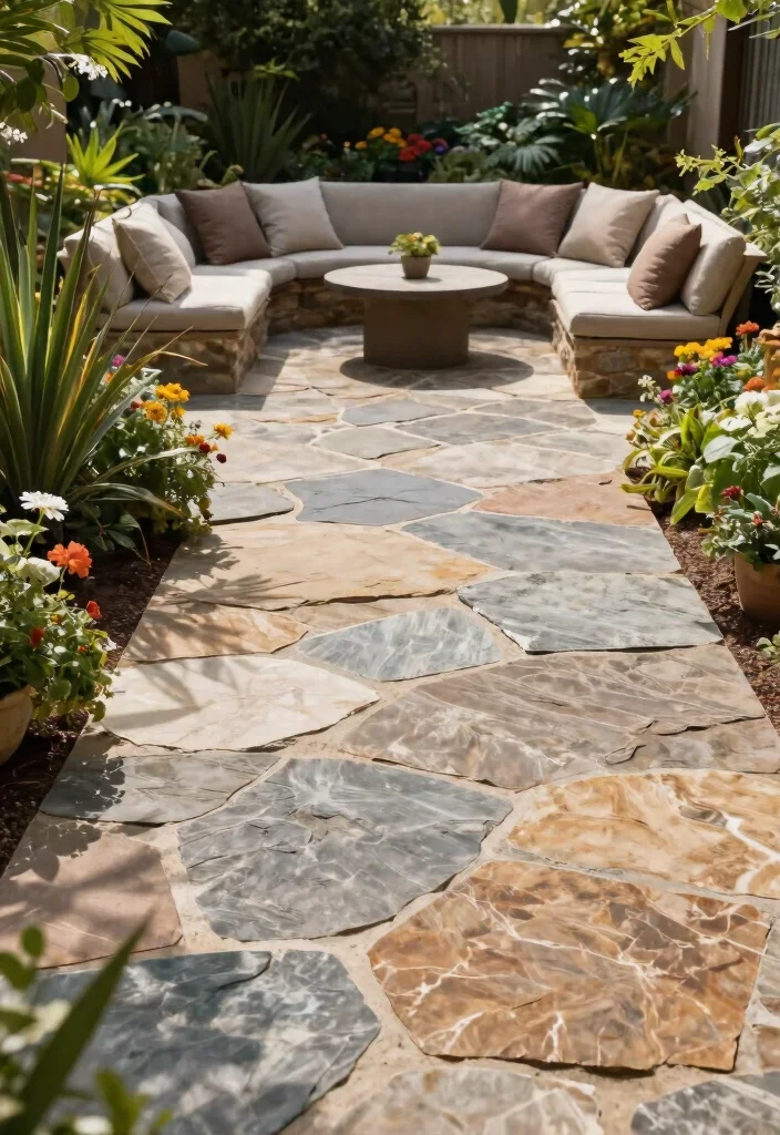 12 Outdoor Flooring Concepts That Drain Fast After Heavy Rain - 2. Natural Stone: Timeless Elegance 1