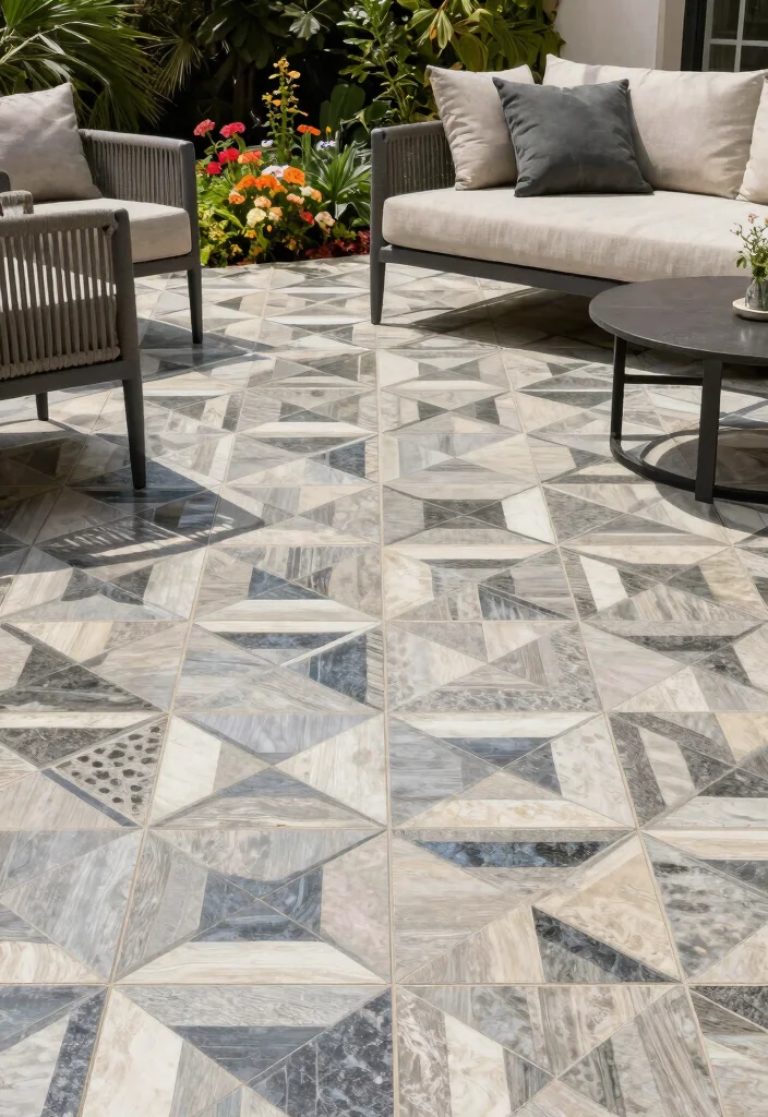 12 Outdoor Flooring Concepts That Drain Fast After Heavy Rain - 5. Outdoor Tiles: Stylish and Sleek 1