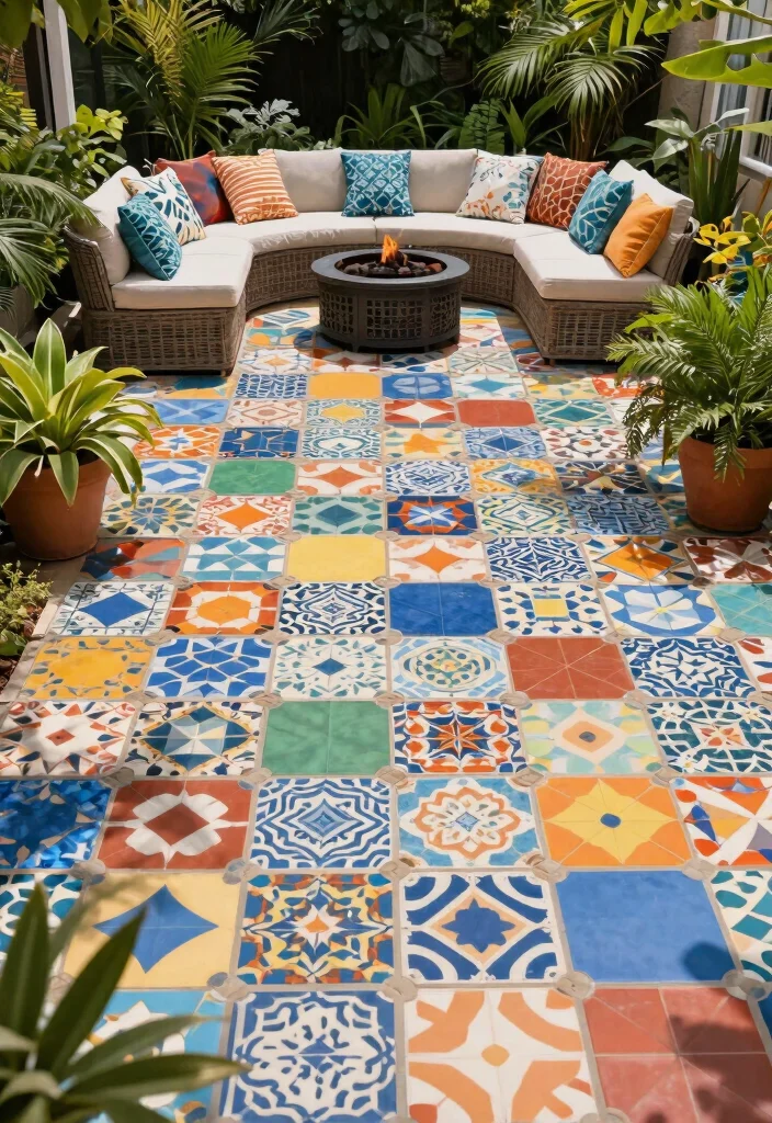 12 Outdoor Flooring Concepts That Drain Fast After Heavy Rain - 7. Interlocking Tiles: Easy and Functional 1