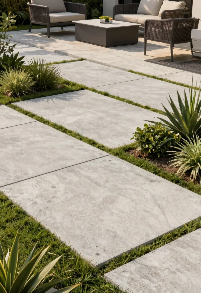 12 Outdoor Flooring Concepts That Drain Fast After Heavy Rain - 9. Concrete Slabs: Simple yet Effective 1