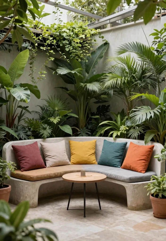 12 Outdoor Seating Space Ideas for Small Yards and Tight Budgets - 11. Utilize Corner Spaces with Built-in Seating 1