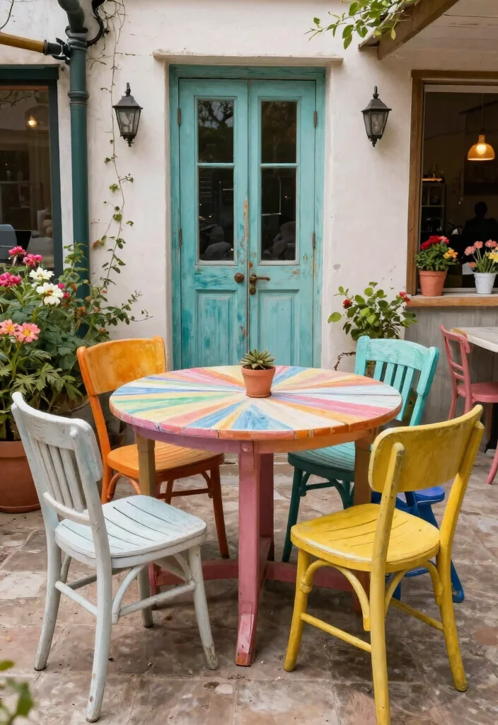 12 Outdoor Seating Space Ideas for Small Yards and Tight Budgets - 9. Creative Recycling of Furniture 1