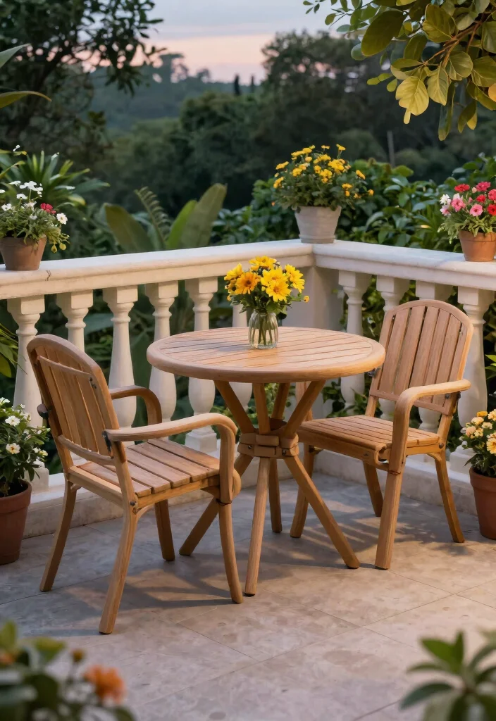 12 Small Patio Furniture Sets That Fit on Tiny Balconies - 11. Custom-Made Furniture 1