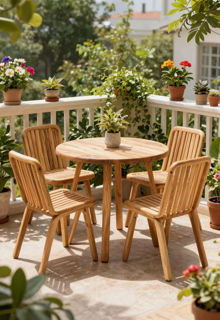 12 Small Patio Furniture Sets That Fit on Tiny Balconies - 12. Eco-Friendly Furniture 1