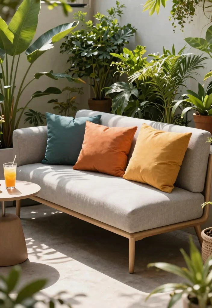 12 Small Patio Furniture Sets That Fit on Tiny Balconies - 2. Compact Balcony Sofa 1