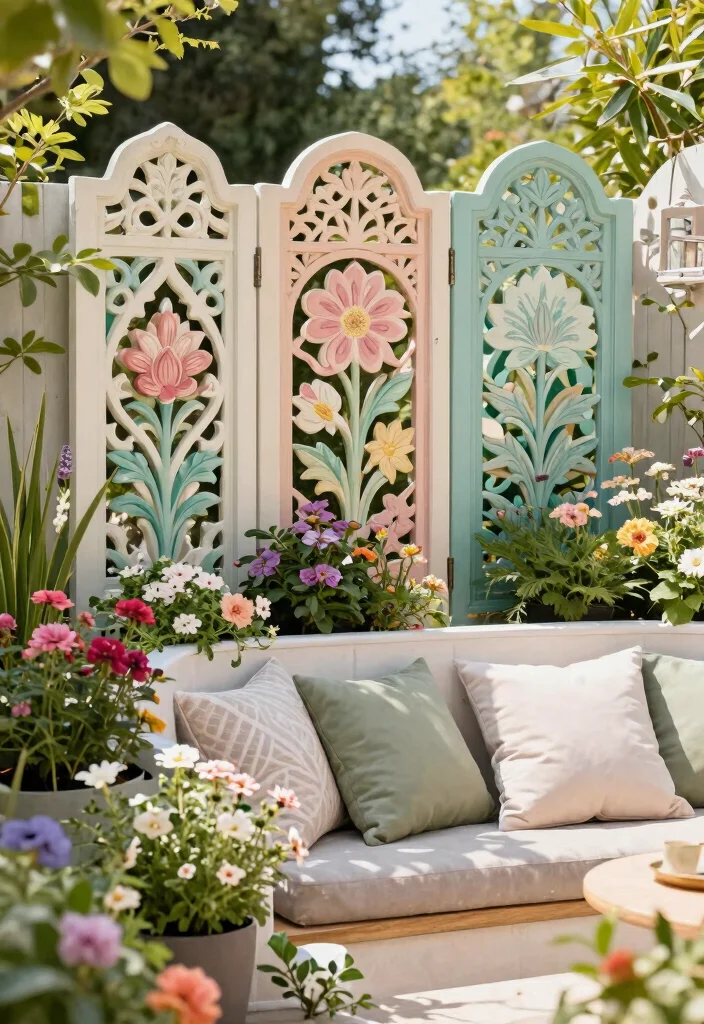 12 Wood Garden Fence Ideas That Provide Privacy on a Budget - 12. Decorative Fence Panels 1