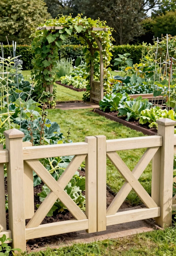 12 Wood Garden Fence Ideas That Provide Privacy on a Budget - 6. Cross-Buck Fence 1