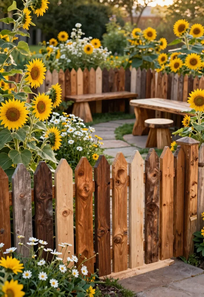 12 Wood Garden Fence Ideas That Provide Privacy on a Budget - 9. Reclaimed Wood Fence 1