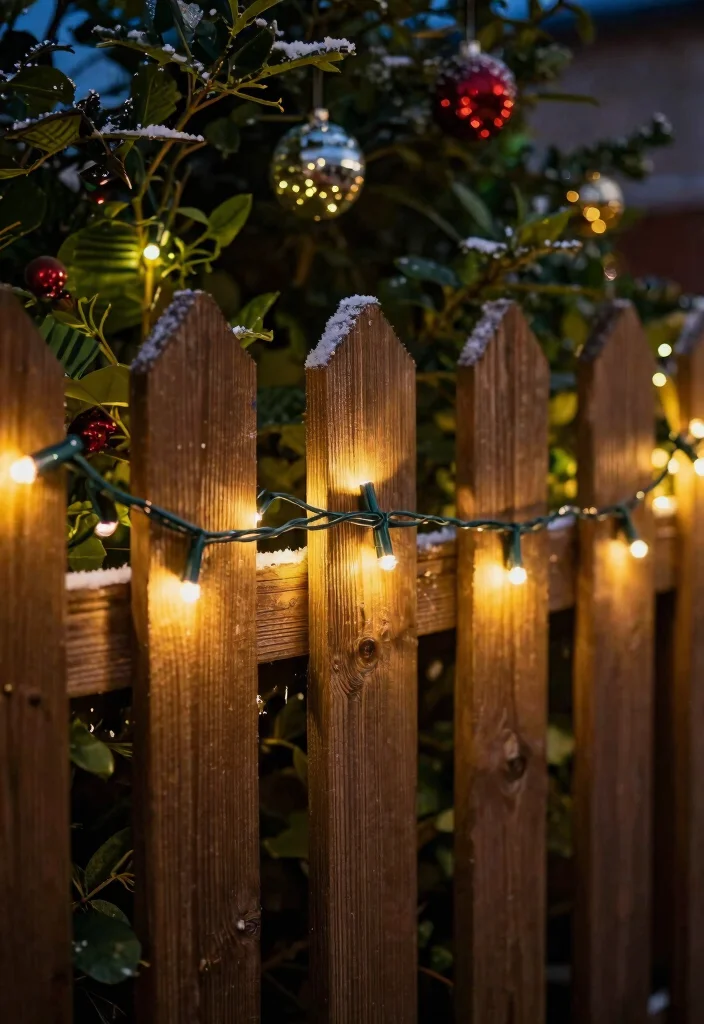 14 Christmas Fence Decorations Outdoor That Light Up Any Yard - 1. Enchanting Solar String Lights 1