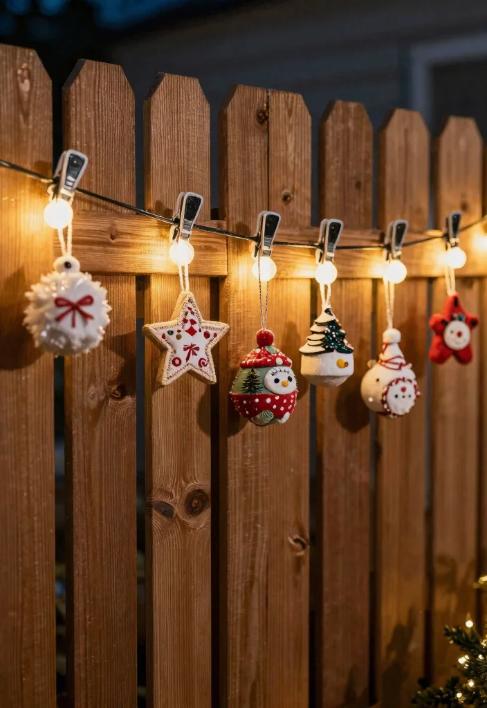 14 Christmas Fence Decorations Outdoor That Light Up Any Yard - 7. Decorative Solar Fence Clips 1