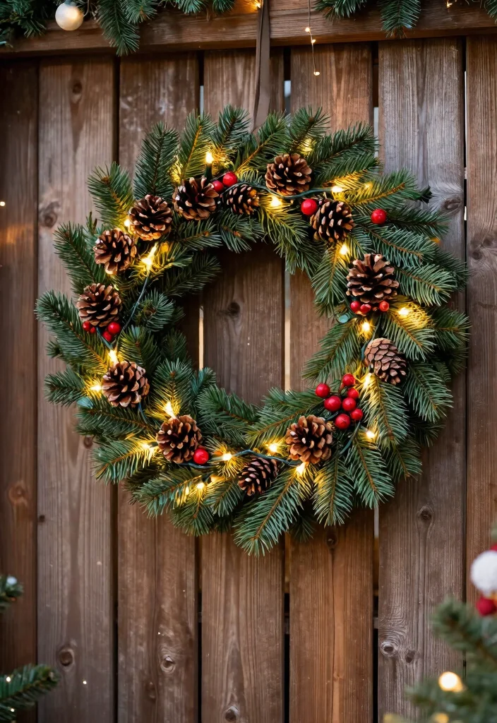 14 Christmas Fence Decorations Outdoor That Light Up Any Yard - 8. Solar Christmas Wreaths 1