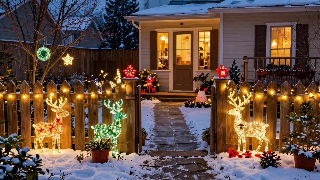 14 Christmas Fence Decorations Outdoor That Light Up Any Yard
