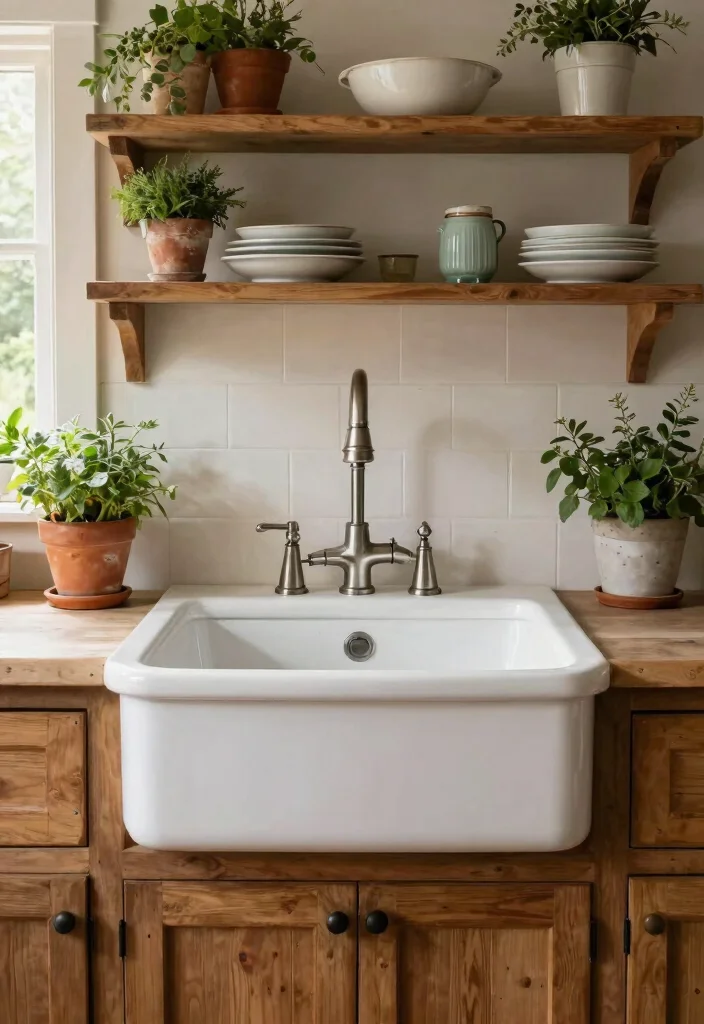 14 Farmhouse Sink Ideas That Fit Standard Cabinets - 1. Classic White Farmhouse Sink 1