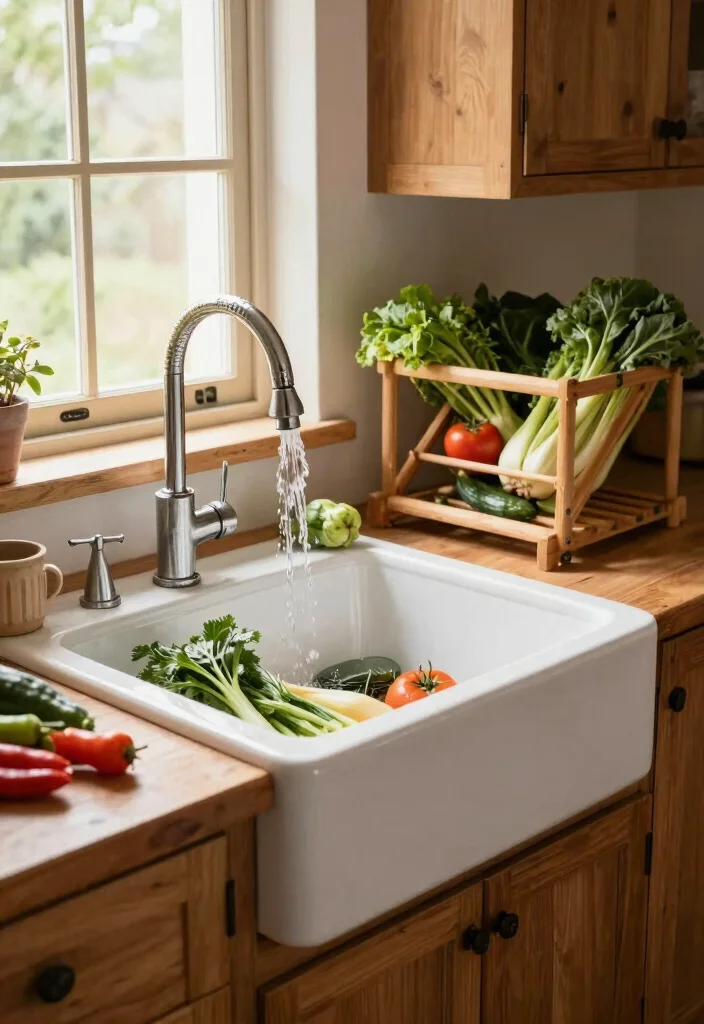 14 Farmhouse Sink Ideas That Fit Standard Cabinets - 3. Deep Basin for Gardeners 1