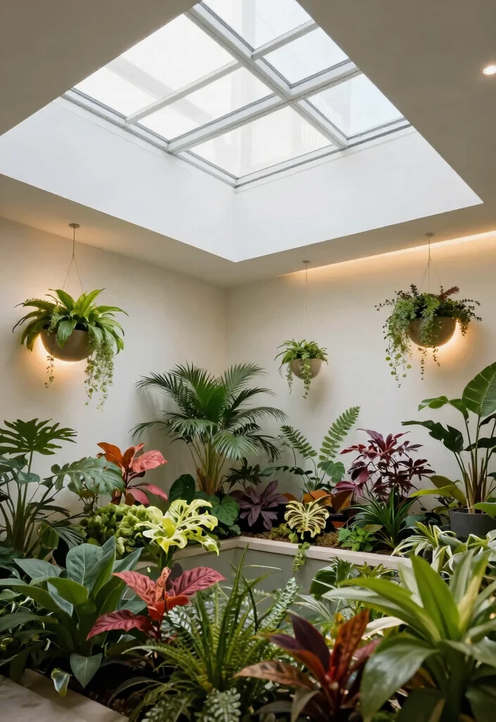 14 Focus Light Ceiling Ideas That Highlight Art Without Drilling - 12. Skylights with Integrated Lighting 1