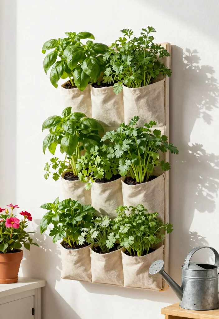 14 Herb Container Garden Ideas for Small Spaces and Tight Budgets - 1. Vertical Garden Planters 1