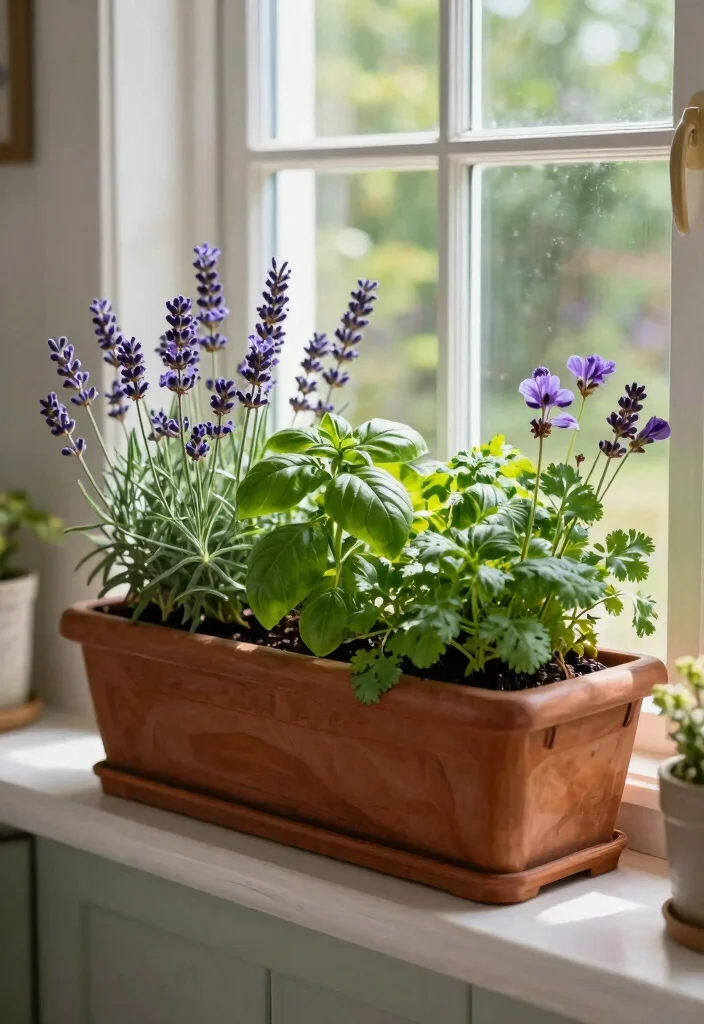 14 Herb Container Garden Ideas for Small Spaces and Tight Budgets - 6. Creative Window Boxes 1