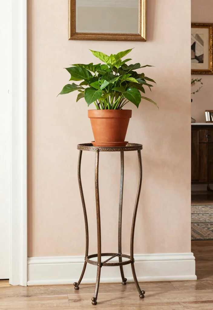 14 Indoor Plant Stand Ideas That Fit in Small Apartments - 12. Decorative Plant Stands 1