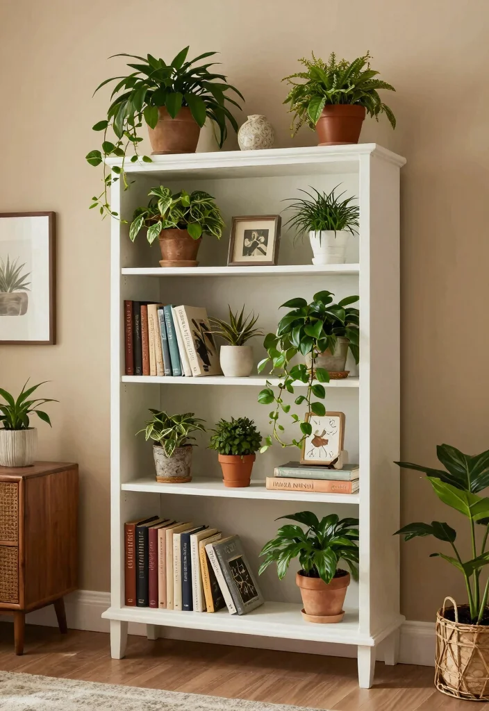 14 Indoor Plant Stand Ideas That Fit in Small Apartments - 14. Repurposed Furniture as Plant Stands 1