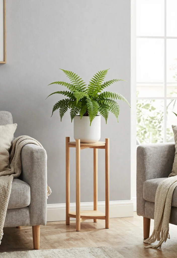 14 Indoor Plant Stand Ideas That Fit in Small Apartments - 6. Minimalist Plant Stands 1