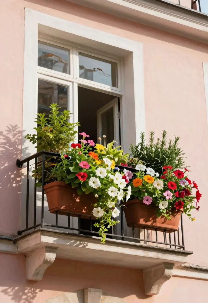 14 Long Planter Ideas for Narrow Balconies and Tight Spaces - 4. Window Boxes 1