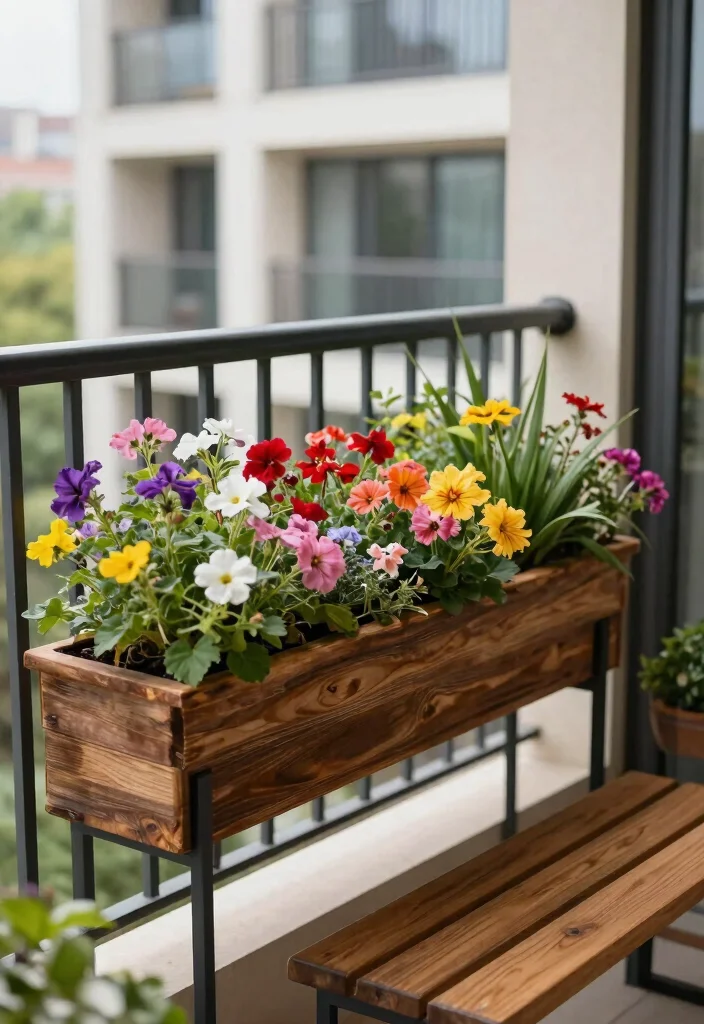 14 Long Planter Ideas for Narrow Balconies and Tight Spaces - 6. Trough Planters 1