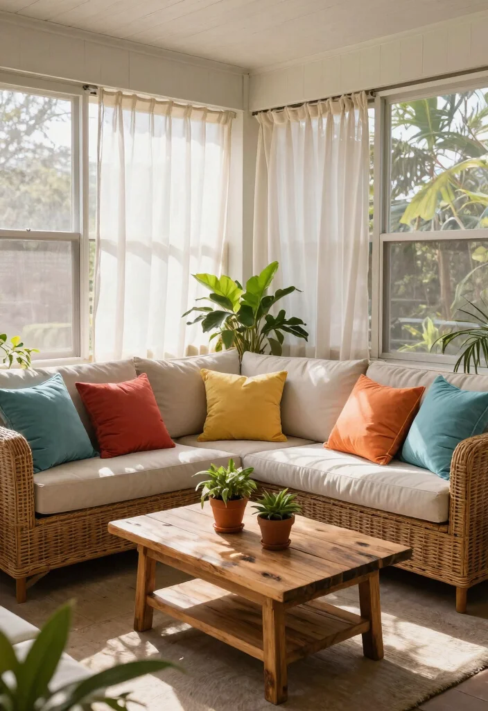 14 Screened In Porch Furniture Ideas That Handle Humidity Without Mildew - 1. Weather-Resistant Rattan Furniture 1