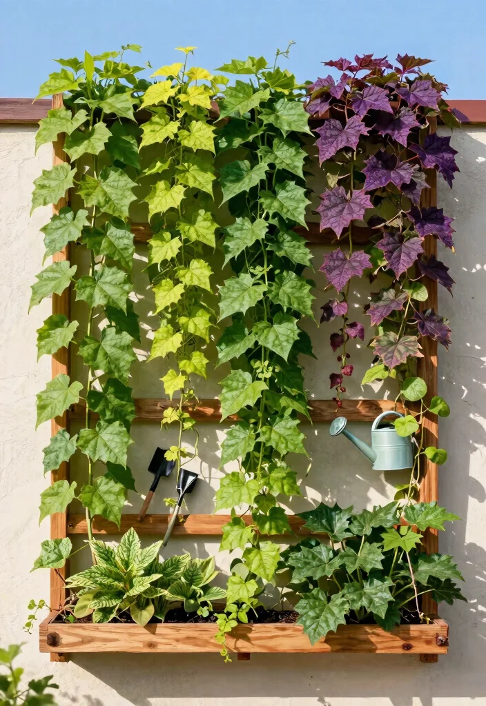 14 Sweet Potato Vine Planter Ideas That Cascade Without Taking Over - 1. Vertical Wall Planters 1