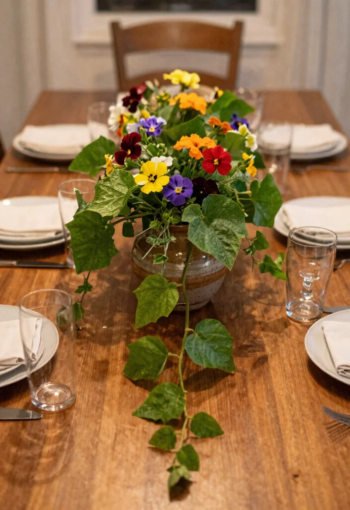 14 Sweet Potato Vine Planter Ideas That Cascade Without Taking Over - 12. Sweet Potato Vine Centerpiece 1