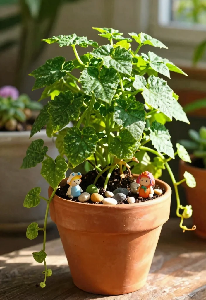 14 Sweet Potato Vine Planter Ideas That Cascade Without Taking Over - 8. Miniature Fairy Gardens 1