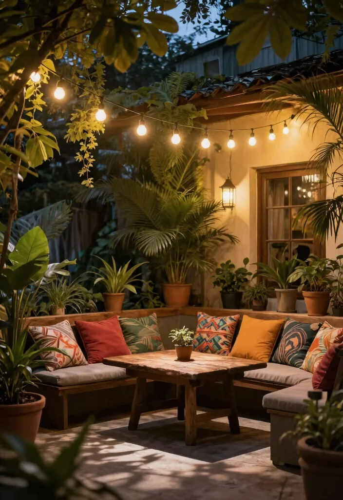 14 Terrace Party Decoration Ideas on a Budget That Look Expensive - 1. String Lights for a Dreamy Ambiance 1