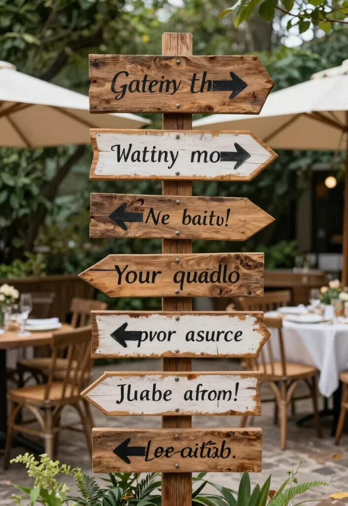 14 Terrace Party Decoration Ideas on a Budget That Look Expensive - 8. Creative Signage for Personal Touch 1