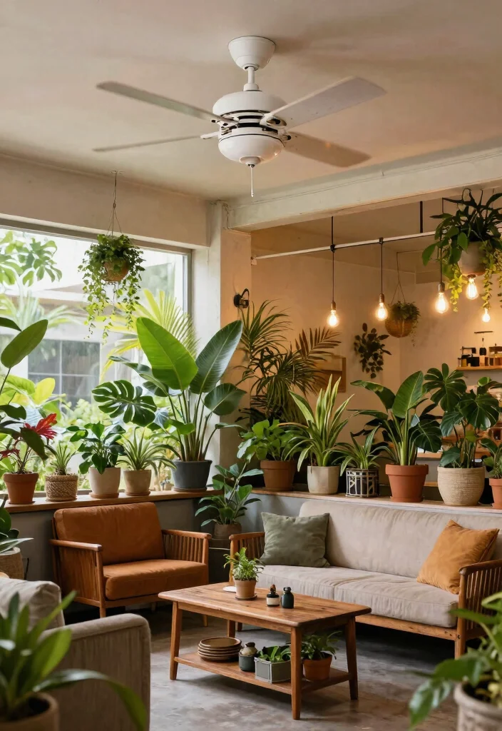 14 White Ceiling Fan Concepts That Don't Look Builder-Grade - 12. Vintage Industrial Fusion 1