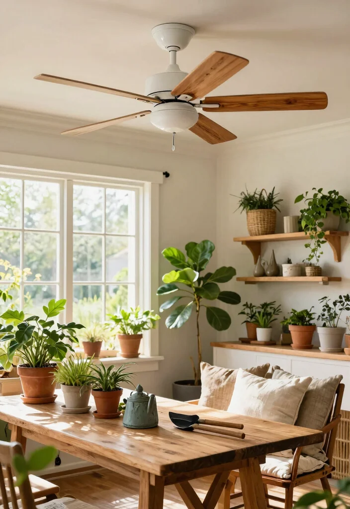 14 White Ceiling Fan Concepts That Don't Look Builder-Grade - 2. Elegant Farmhouse Flair 1