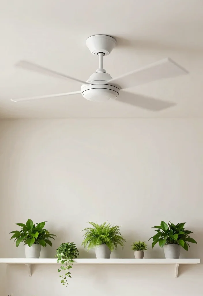 14 White Ceiling Fan Concepts That Don't Look Builder-Grade - 3. Sleek Minimalism 1