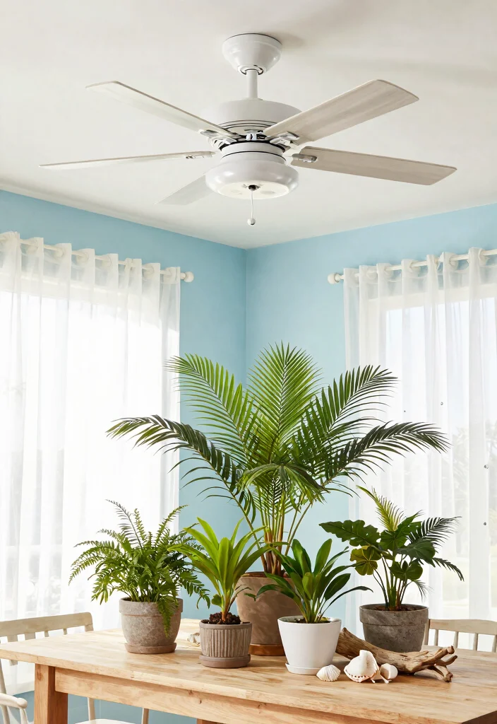 14 White Ceiling Fan Concepts That Don't Look Builder-Grade - 4. Coastal Vibes 1