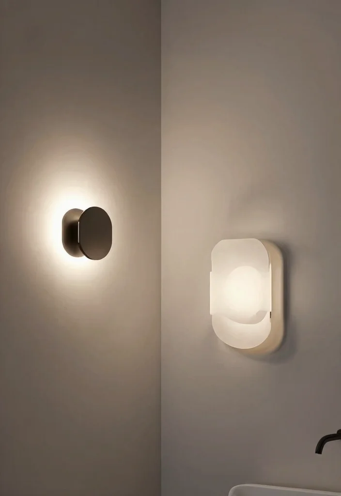 15 Bathroom Ceiling Light Ideas That Actually Light the Shower - 13. Unique Light Shapes 1
