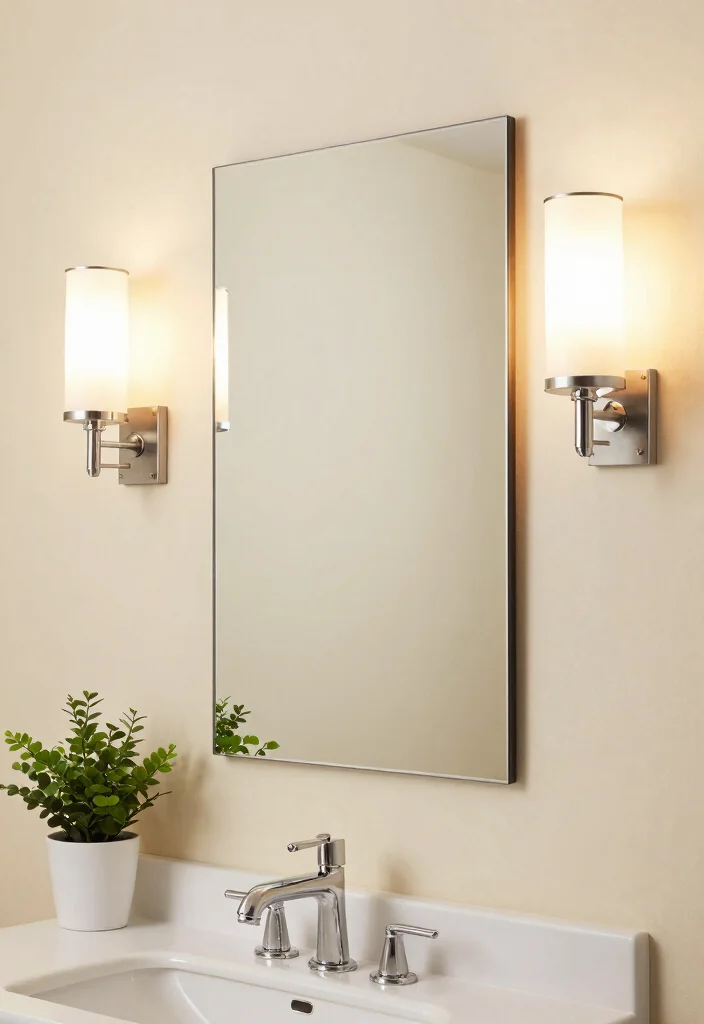 15 Bathroom Ceiling Light Ideas That Actually Light the Shower - 6. Wall-Mounted Sconces 1