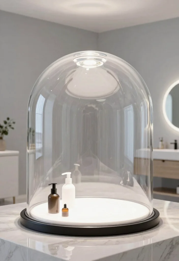 15 Bathroom Ceiling Light Ideas That Actually Light the Shower - 7. Glass Dome Lights 1