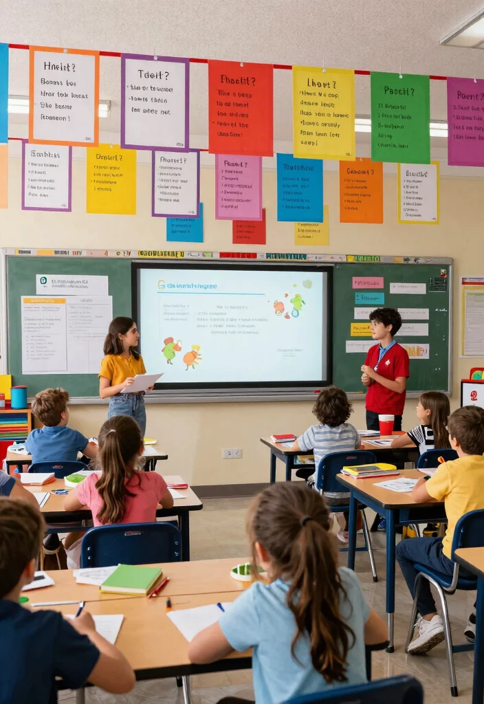 15 Classroom Ceiling Decorations That Stay Up All Year Without Falling - 11. Interactive Learning Stations 1