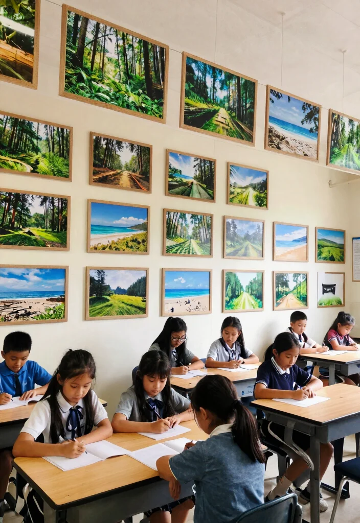 15 Classroom Ceiling Decorations That Stay Up All Year Without Falling - 4. Inspiring Nature Photography 1