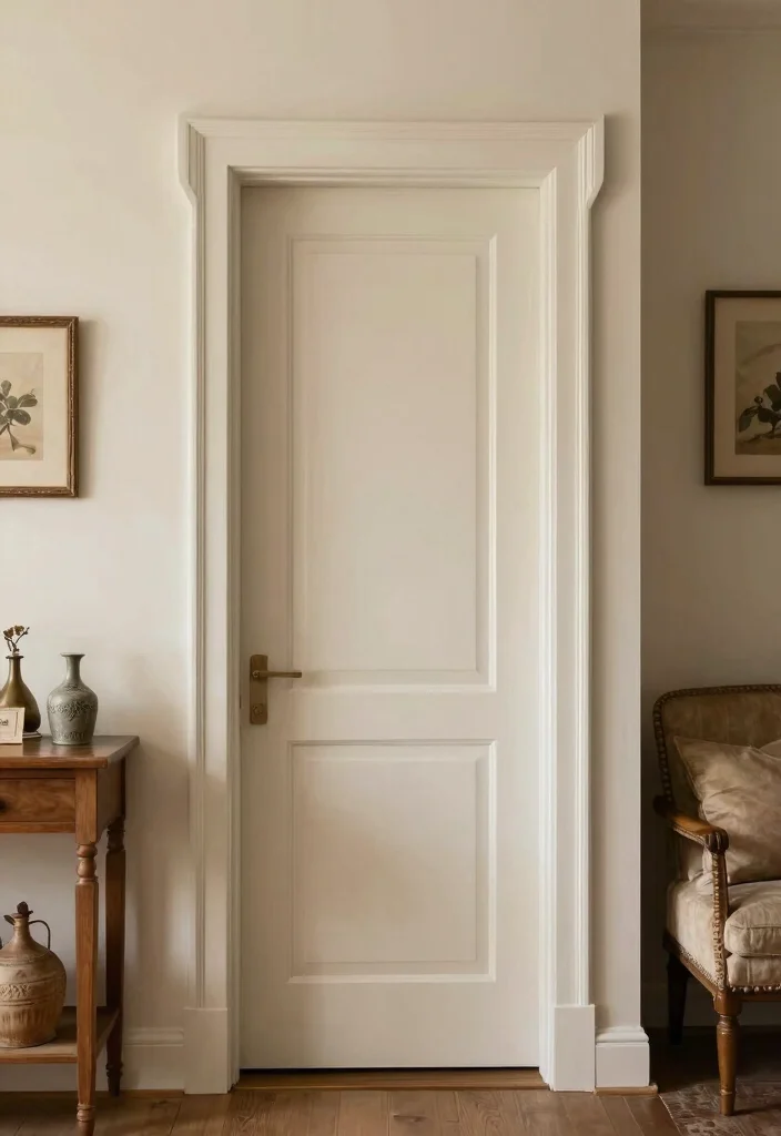 15 Farmhouse Door Trim Concepts That Hide Uneven Drywall Edges - 7. Farmhouse Style Trim with Curved Edges 1