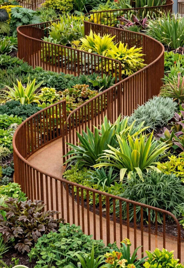 15 Metal Railings Outdoor Ideas That Don't Rust in Wet Climates - 14. Multi-level Railings 1
