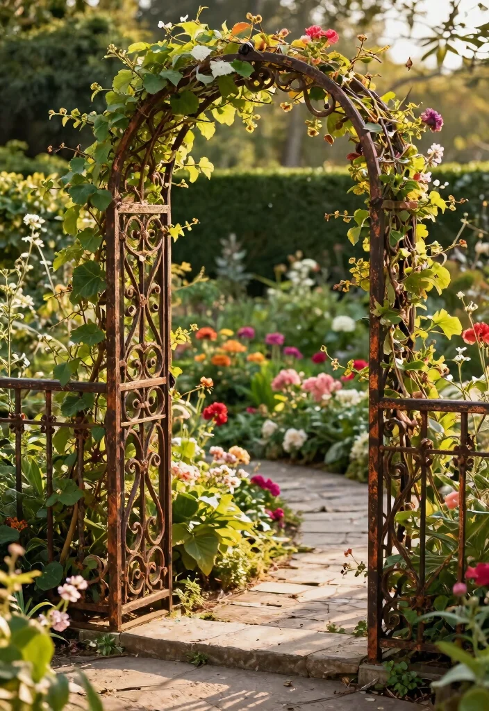 15 Metal Railings Outdoor Ideas That Don't Rust in Wet Climates - 3. Wrought Iron with Protective Coating 1