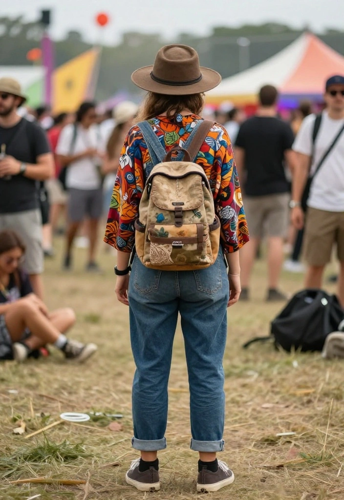 15 Outdoor Festival Outfit Ideas That Keep You Cool All Day - 5. Vintage-Inspired Overalls 1