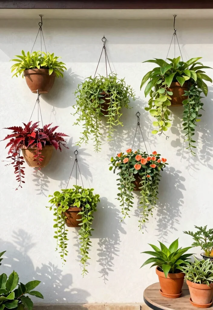 15 Outdoor Planter Box Ideas That Hide Ugly Foundation Walls - 5. Hanging Planter Boxes 1