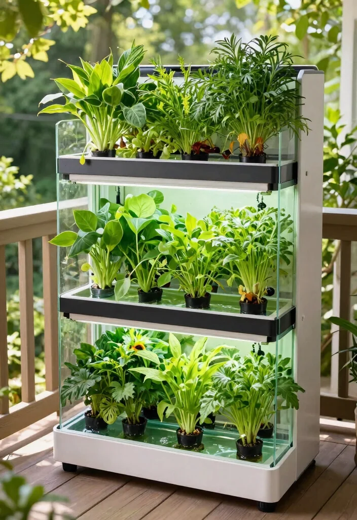 15 Planter Box Design Ideas for Porches With No Garden Space - 12. Vertical Hydroponic Garden 1