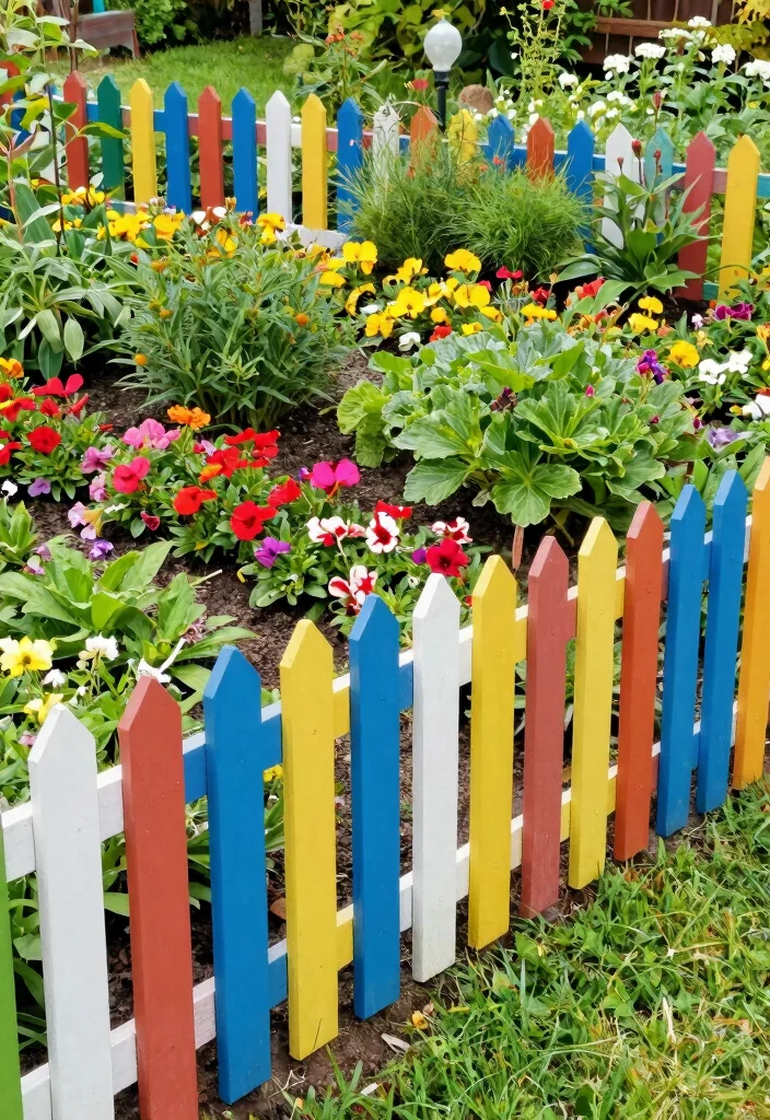 15 Split Rail Fence Ideas That Define Property Lines on a Budget - 12. Seasonal Bed Edging 1