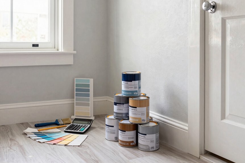 How Many Cans of Paint for a Small Bedroom? 10 add 10 extra paint